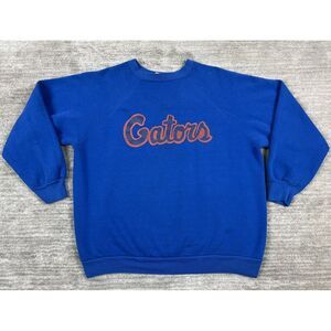 Vintage Florida Gators Sweatshirt Adult XL Mens Blue‎ Crewneck Football Tultex